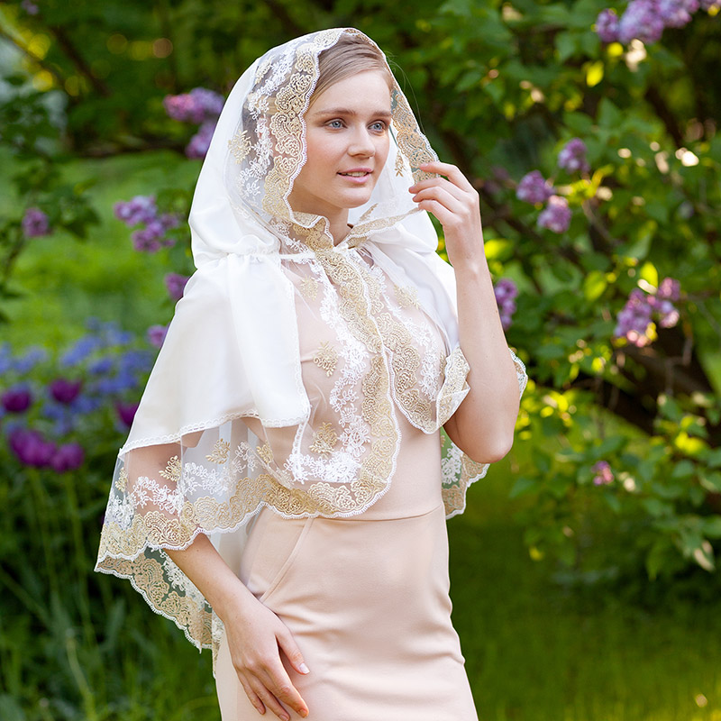 Накидка для таинств "Сияние" женская фото 16