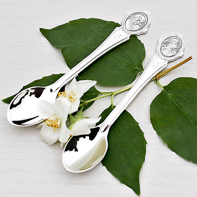 Серебряная ложка "Богородица"