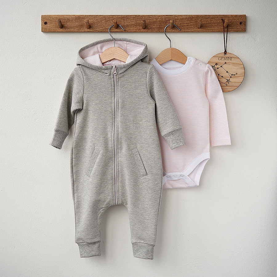 Комбинезон Морозик серо-розовый фото 4