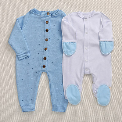 Комбинезон "Капелька" голубой