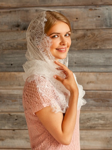 Кружевной снуд "Прованс" - фото из магазина ЛиноБамбино