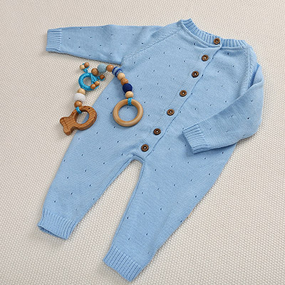 Комбинезон "Капелька" голубой