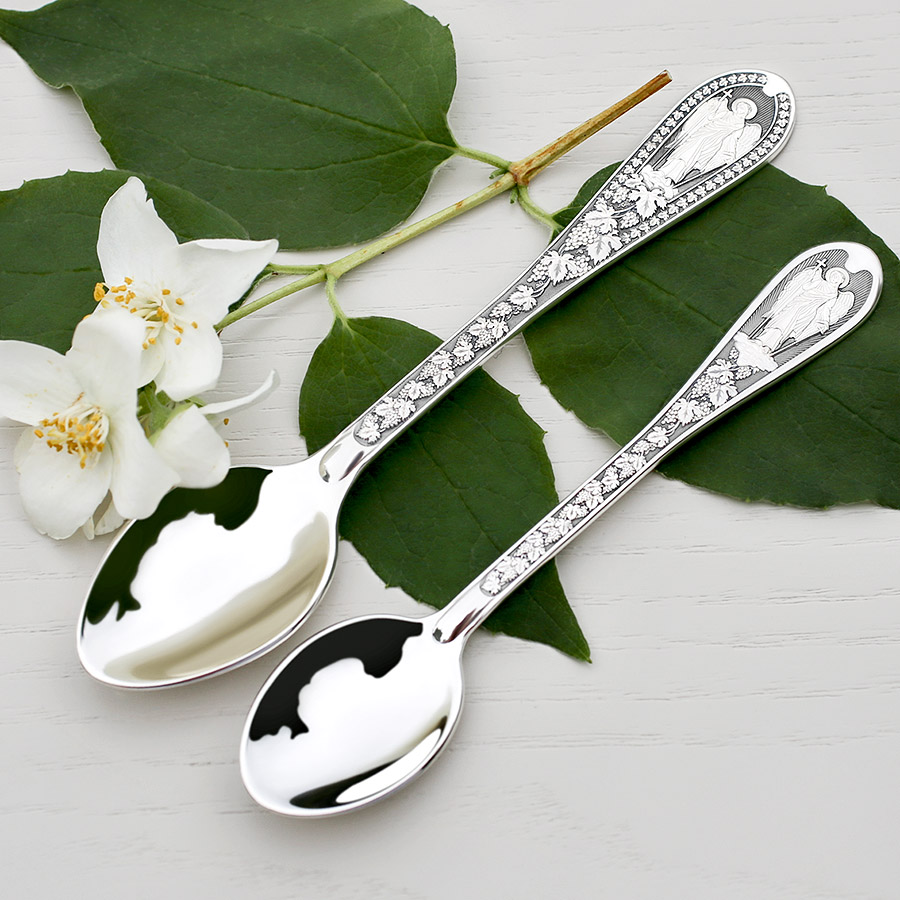 Серебряная ложка "Архангел Михаил" фото 1