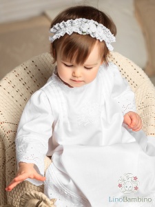 Кружевная повязка с цветочками - миниатюра фотографии товара в каталоге ЛиноБамбино
