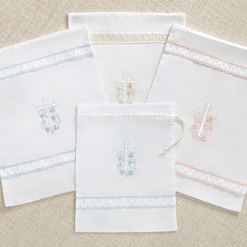 Мешочек для крестильных принадлежностей "Крест с лозой" фото 6