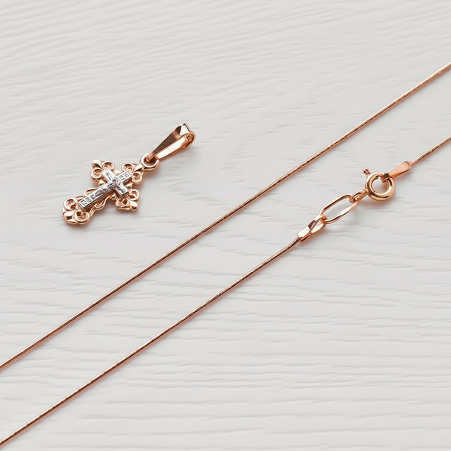 Золотая цепочка "Шнурок" 0,2 фото 3