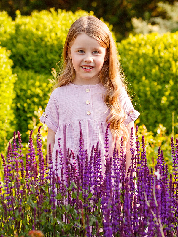 Платье Мечта розовая пудра муслин фото 5