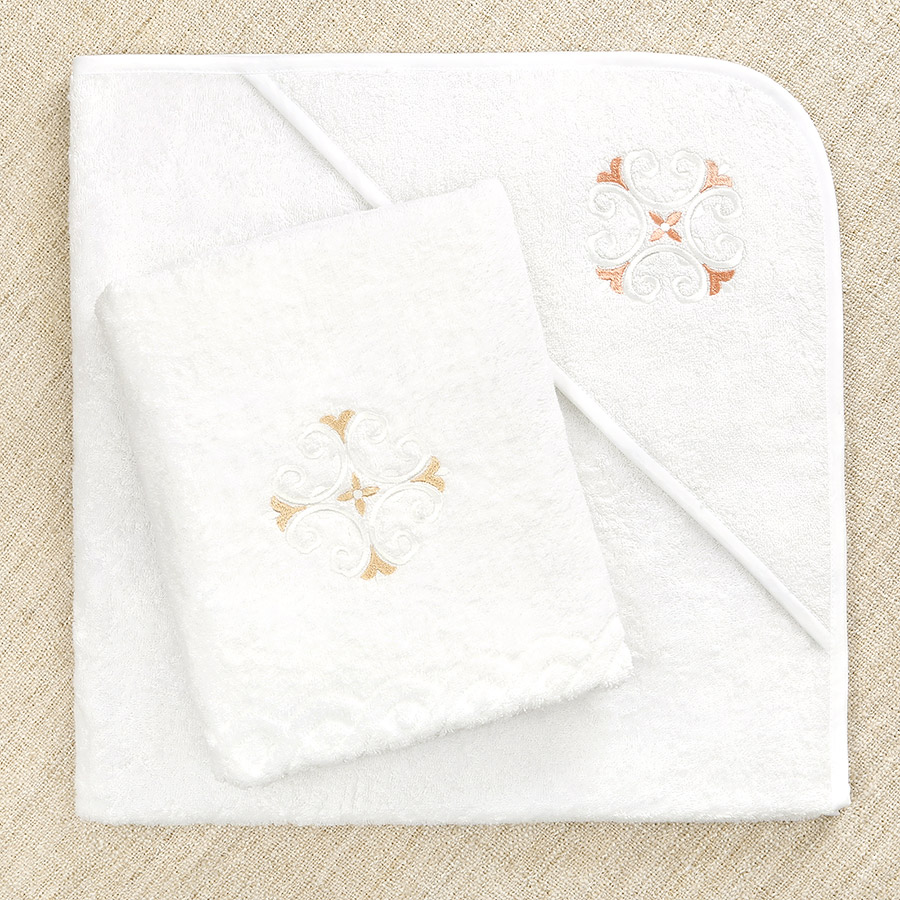 Крестильный набор для девочки "Ольга" с полотенцем фото 2