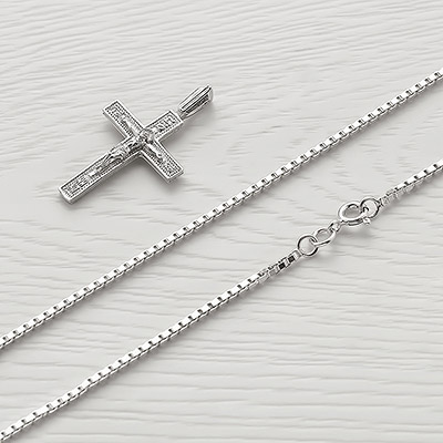 Серебряная цепочка "Венецианская" 0,35