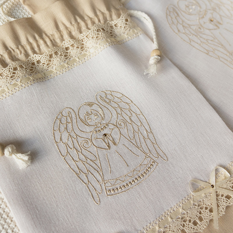 Мешочек для крестильных принадлежностей "Ангелочек" фото 8