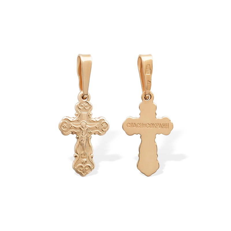 Золотой крестик 11202АКВ фото 1