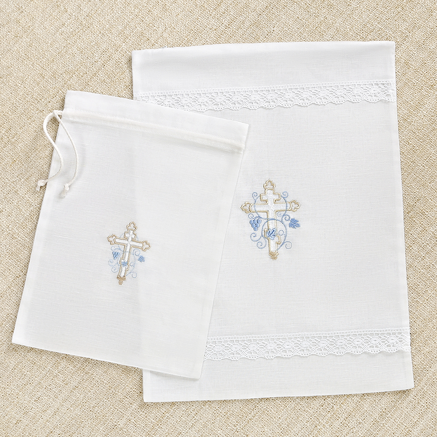 Мешочек для крестильных принадлежностей "Обвитый крест" фото 2