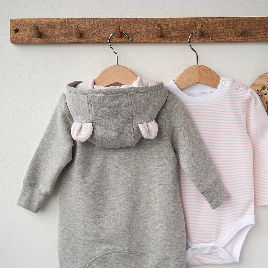 Комбинезон Морозик серо-розовый фото 7