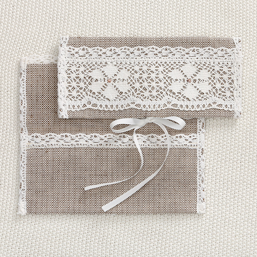 Льняной конвертик для денег фото 2