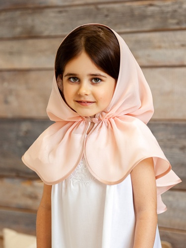 Детский капор для церкви "Марьяна" - фото из магазина ЛиноБамбино