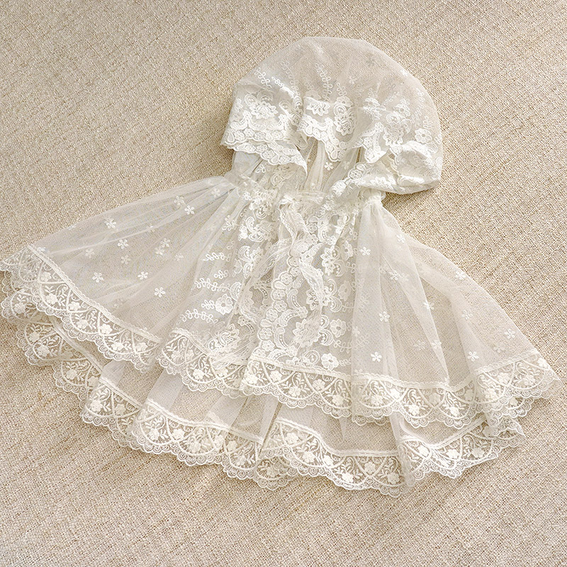 Кружевной платок с капюшоном "Анастасия" фото 6