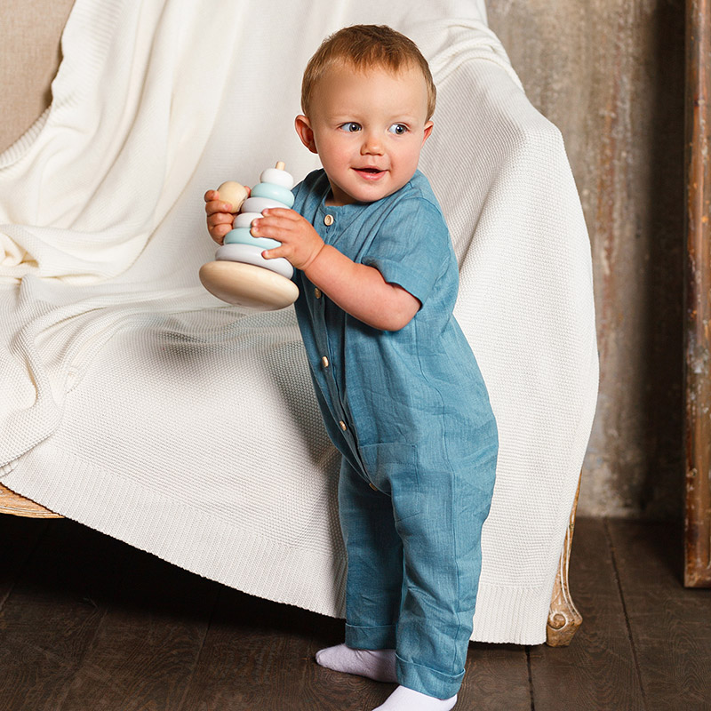 Льняной комбинезон Ветерок горное озеро фото 1