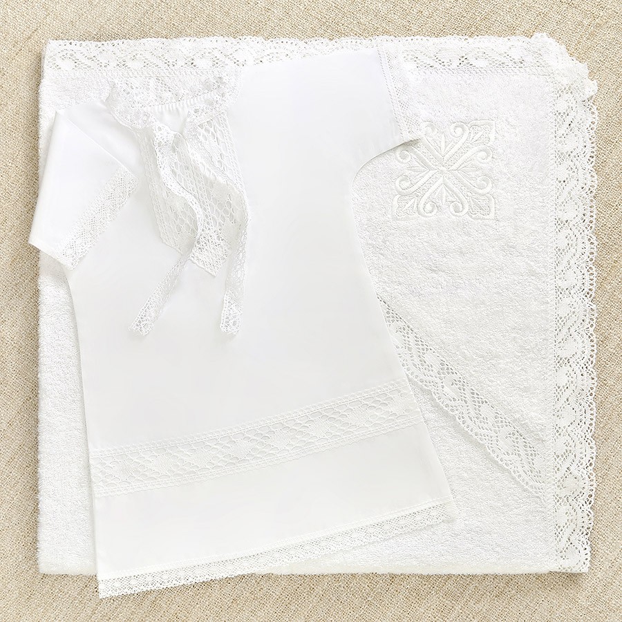 Крестильный набор для мальчика "Павел" с полотенцем фото 6