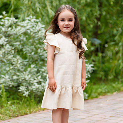 Фото товара "Платье Нимфа сахара лён" при наведении