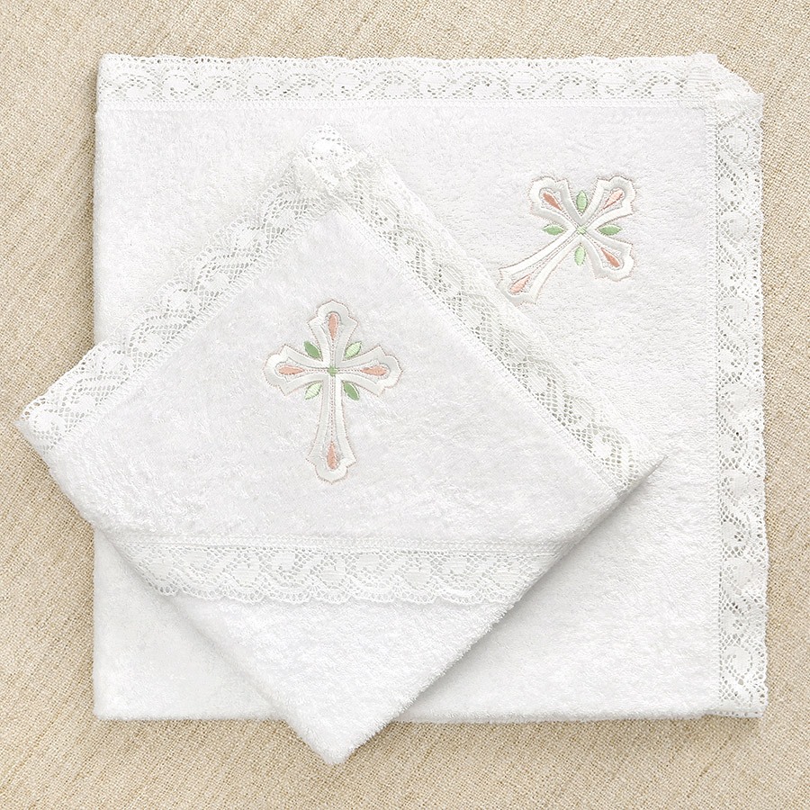 Крестильный набор для девочки "Серафима" с полотенцем фото 6