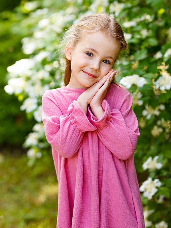 Платье Дымка ягодное муслин фото 5