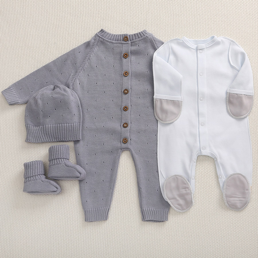 Комбинезон "Капелька" серый фото 3