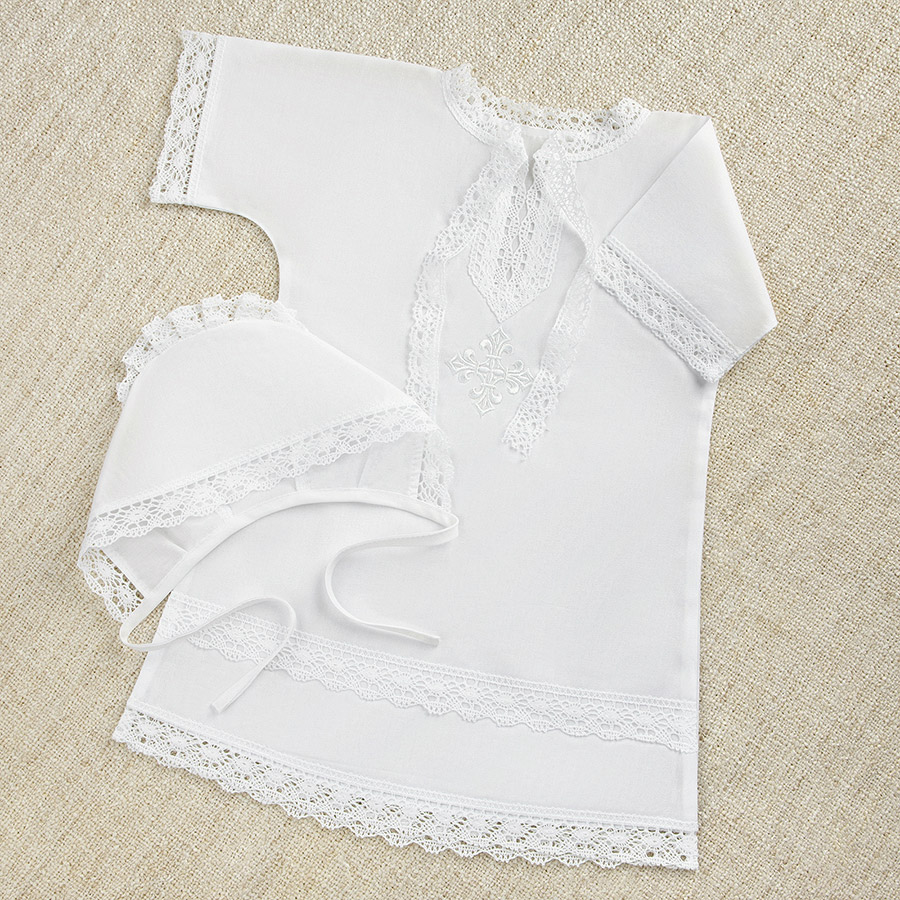 Крестильная рубашка "Классика" универсальная фото 6