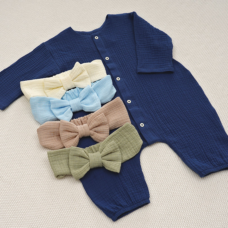 Комбинезон Облачко темно-синий из муслина фото 5