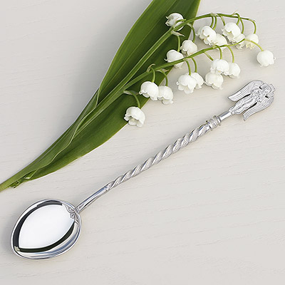 Серебряная ложка  "Ангел-хранитель большой"