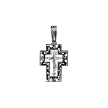 Крестик серебряный арт.03550 фото 2