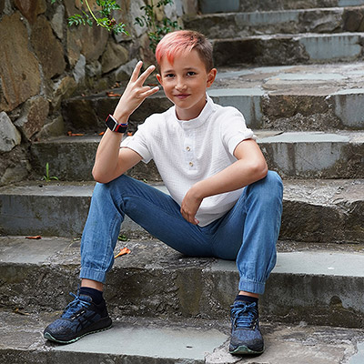 Рубашка для мальчика молочный муслин