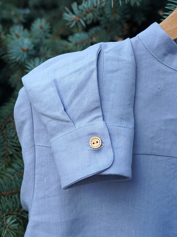 Рубашка для мальчика лен перванш фото 6