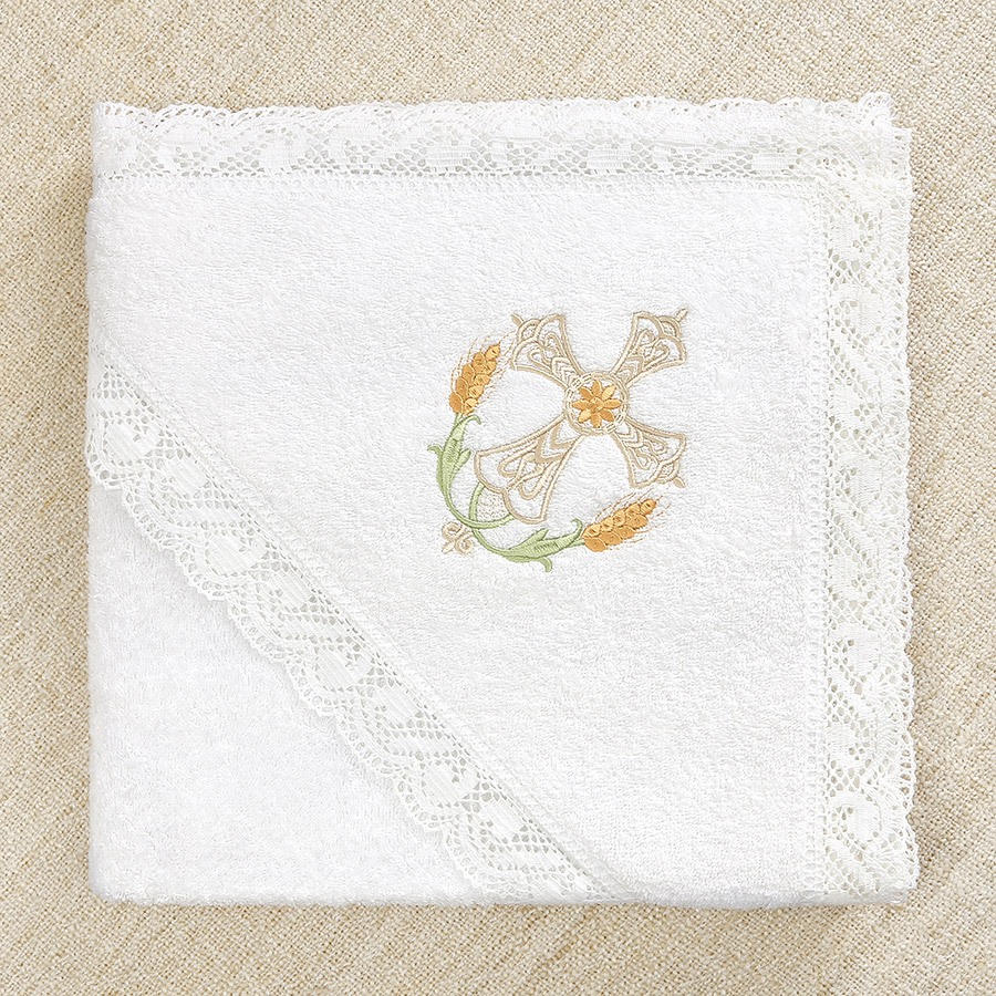 Крестильный набор для девочки "Василиса" с полотенцем фото 4