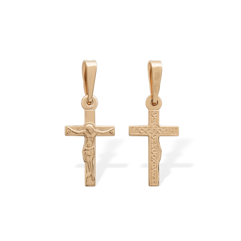 Золотой крестик 11987АКВ фото 3