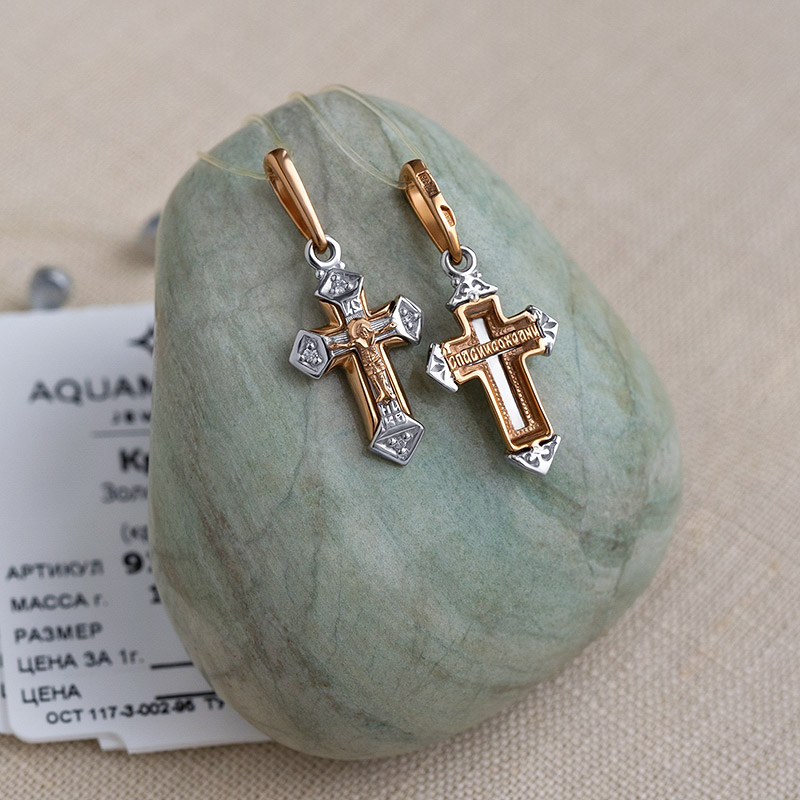 Золотой крестик 922746АКВ фото 1