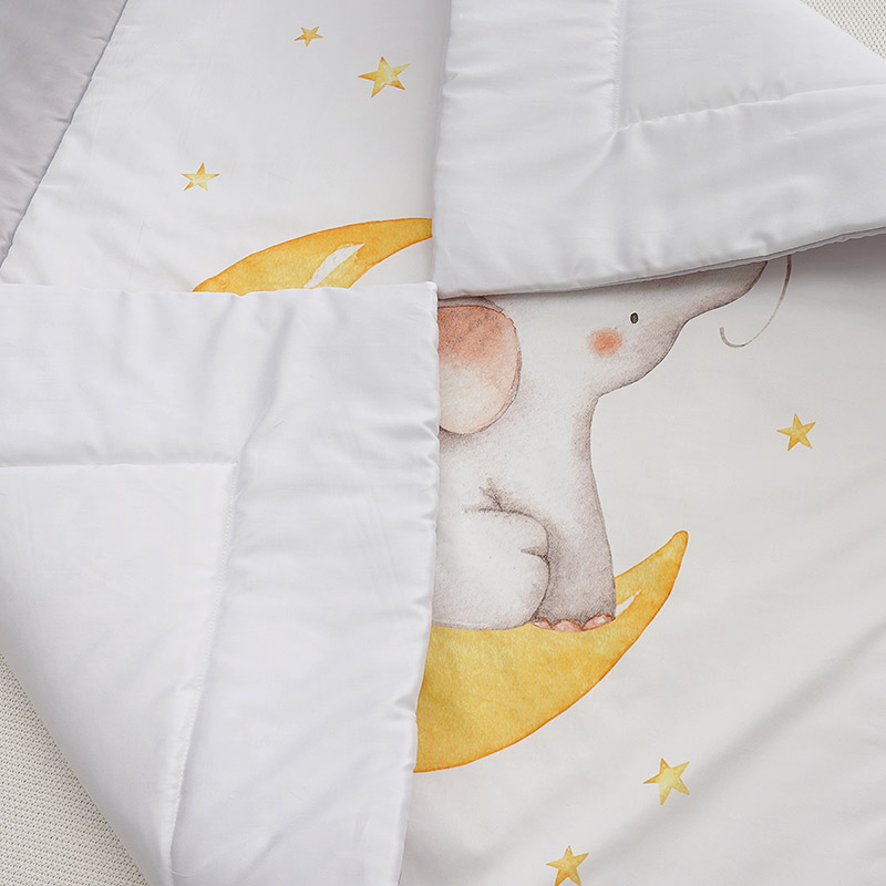 Детское одеяло 100х140 Слоненок на луне фото 5