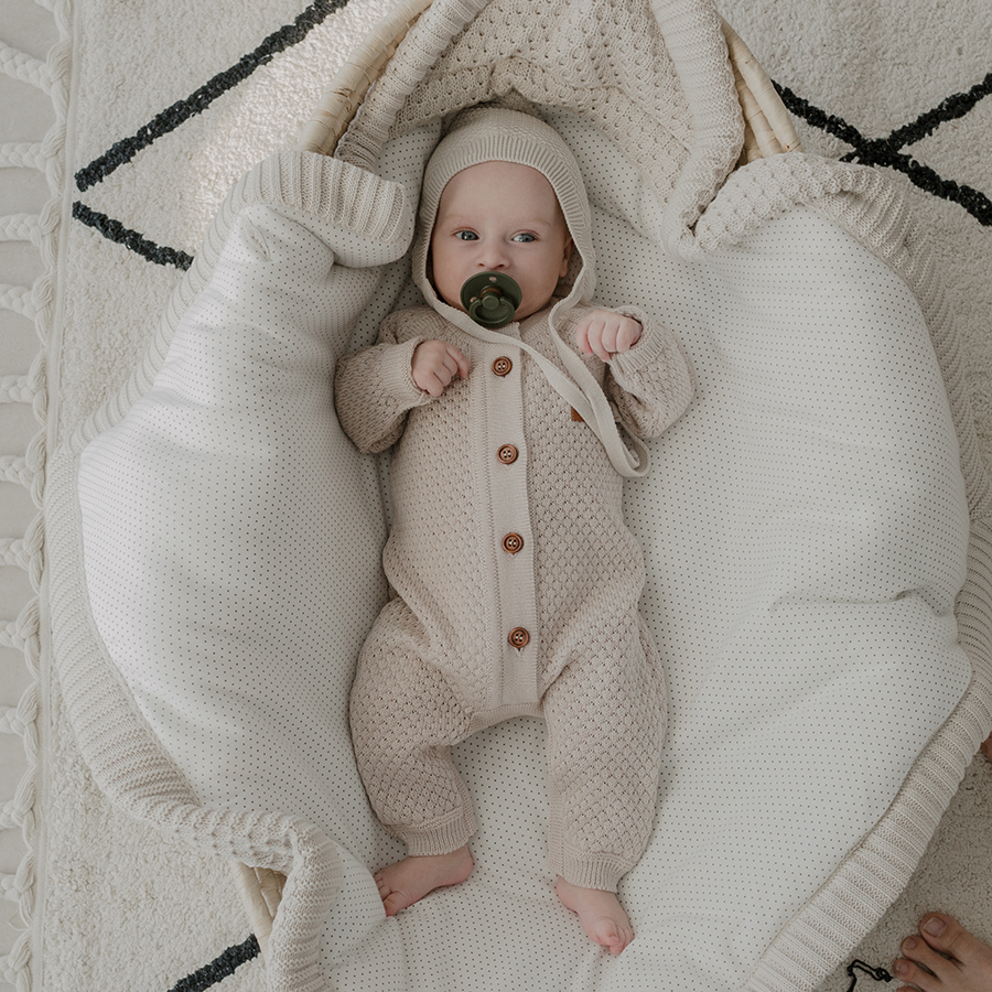 Вязаная шапочка ELF топленое молоко фото 2