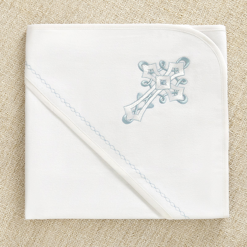 Тёплая пеленка для крещения "Пёрышко" фото 3