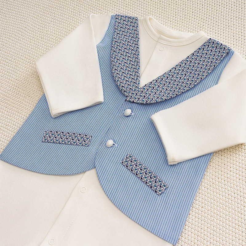 Костюмчик/комплект с уголком Денди яркая полоска фото 5