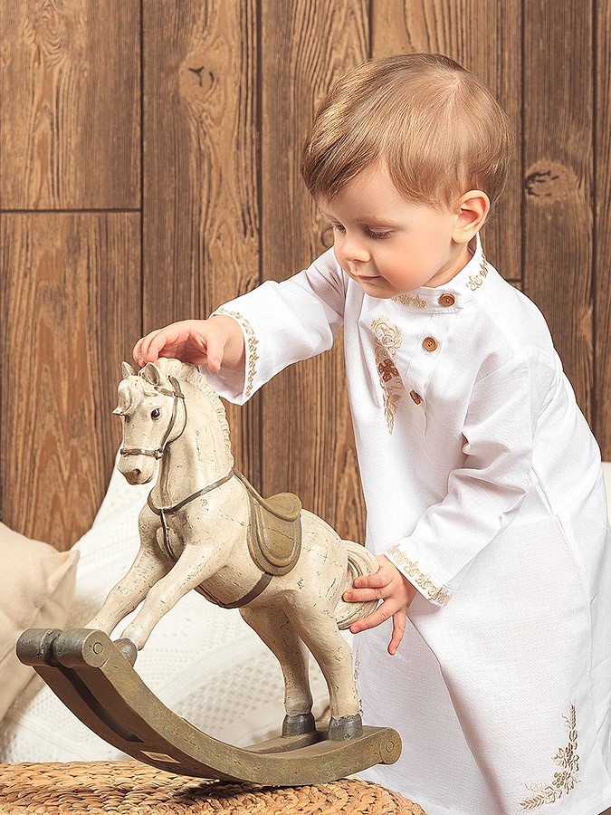 Крестильная косоворотка "Михаил" для мальчика фото 4