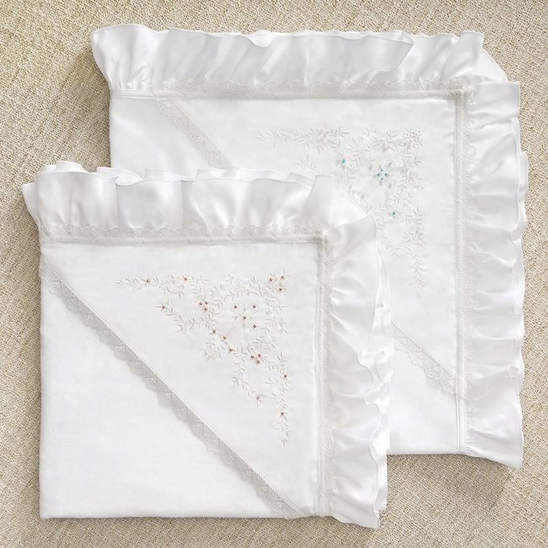 Крестильная пеленка-крыжма "Бусинка" фото 1