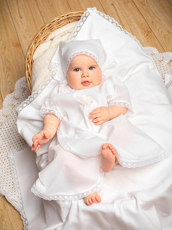 Крестильная распашонка "Анна" для девочки фото 1