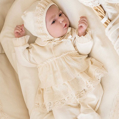 Комплект "Рюш" крем - миниатюра фотографии товара в каталоге ЛиноБамбино