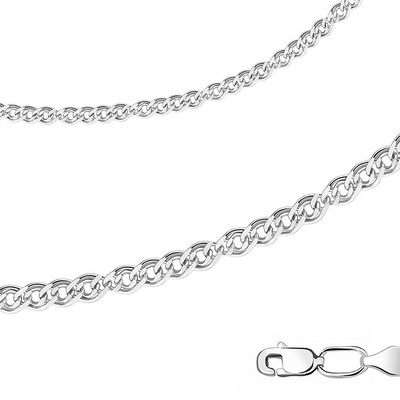 Цепь Нона 2680 из родированного серебра