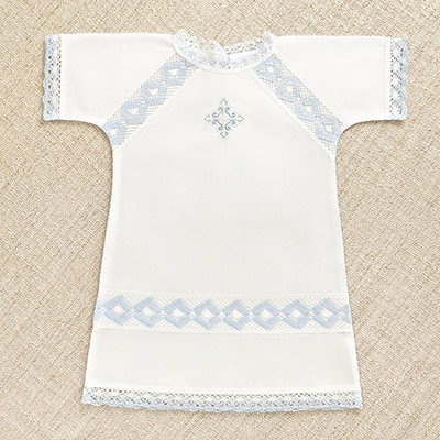 Фото товара "Крестильная рубашка "Александр" для мальчика" из магазина ЛиноБамбино