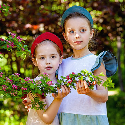 Кокошник на резинке цвета в ассортименте - миниатюра фотографии товара в каталоге ЛиноБамбино