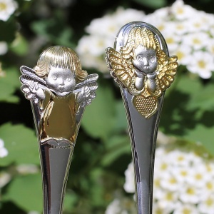 Серебряная ложка "Малыш Ангелочек"