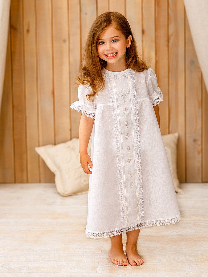 Крестильный набор для девочки "Серафима" с полотенцем фото 2