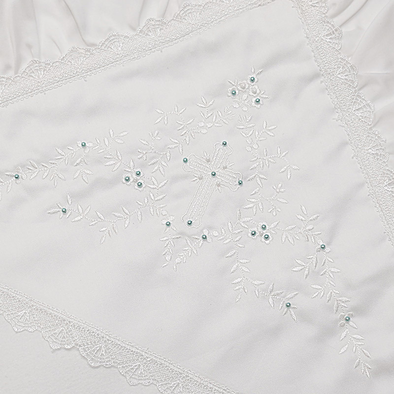 Крестильная пеленка-крыжма "Бусинка" фото 6