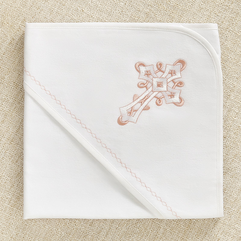 Тёплая пеленка для крещения "Пёрышко" фото 4